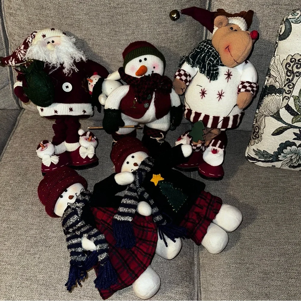 Christmas Decorations 5 included. Santa , Reindeer & Snowman’s
